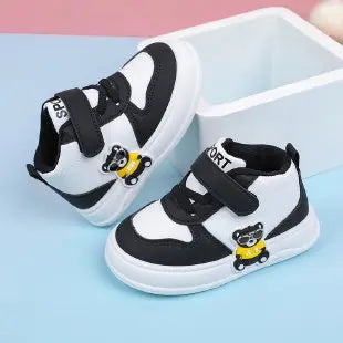 New Baby Girls Sneakers Board Shoes Cartoon Prints Soft Bottom Non-slip Children Casual Walking Shoes Boy Kids Children Shoes