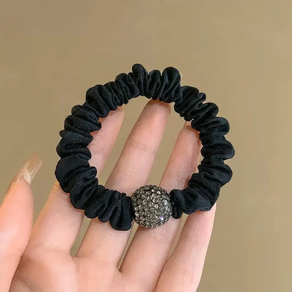 Girl Hair Band Accessories Fashion Large Hair Ties Solid Color Elastic Scrunchies For Women Ponytail Hairstyle