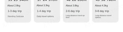Front Opening Wide Handle Suitcase 20 inches Carry-on Cabin Suitcase Multifunctional Travel Luggage Zipper Aluminum Frame