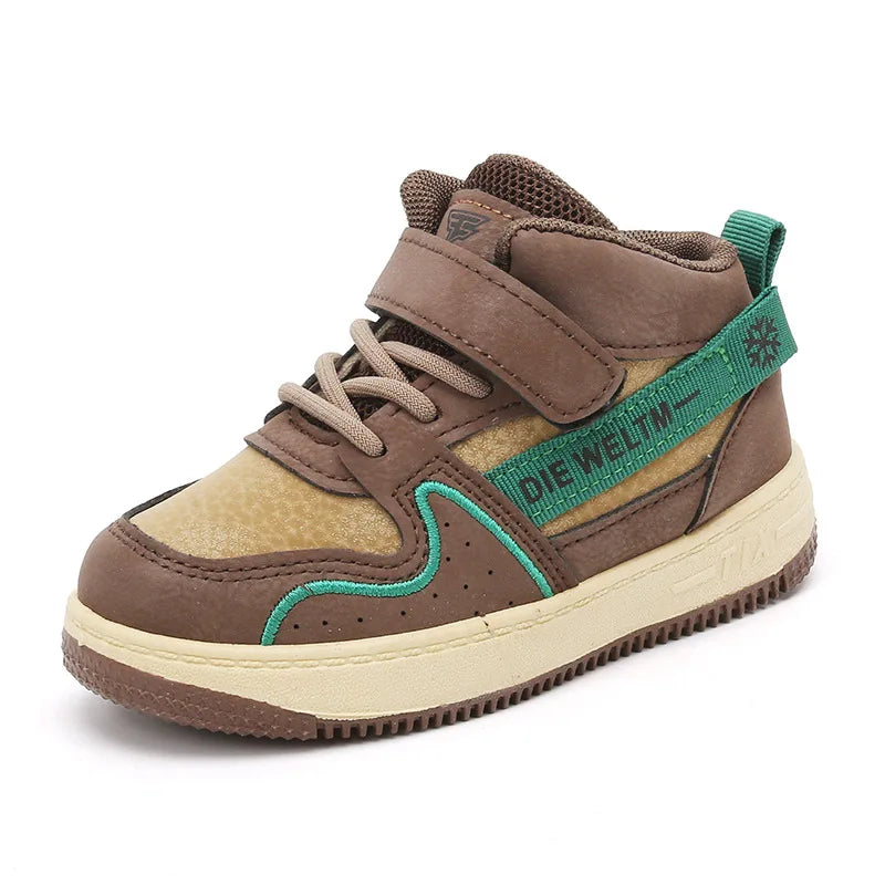 Children Casual Shoes for Boys Breathable Sneaker Antumn Winter Kids High Top Children's Board ShoesStudents School Shoe