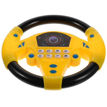 Premium Simulation Steering Wheel Early Educational Driving Plaything for Toddlers Brain Development Auditory Stimulation
