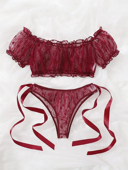 Erotic Lingerie Mesh Thin Transparent Bra Suspender Sex Shop Sexy Naughty Underwear Babydoll Open Anal Exotic Underwear Women