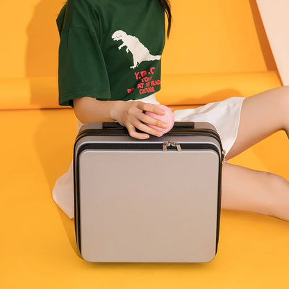 2024 New Retro white pink blue Travel Bag Rolling Luggage sets,13 inch Women Trolley Suitcases vs handbag with Wheel