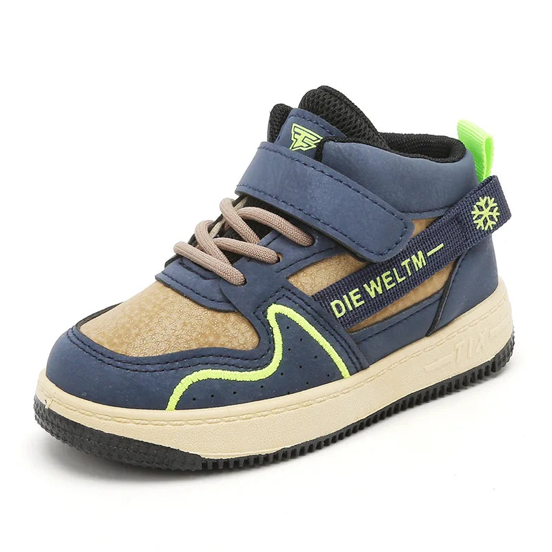 Children Casual Shoes for Boys Breathable Sneaker Antumn Winter Kids High Top Children's Board ShoesStudents School Shoe
