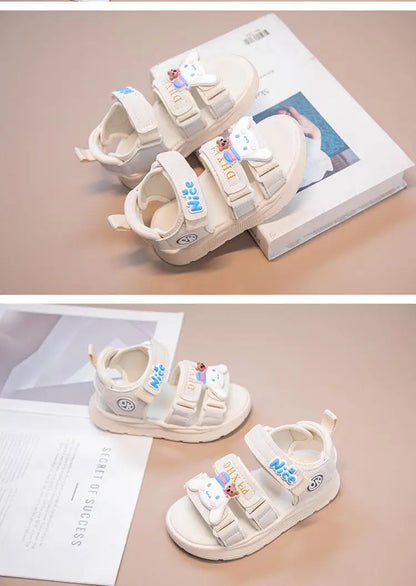 Kids Girls Sandal Sanrio Kawaii Anime Melody Children Shoes Girly Heart Summer Cute Cartoon Student Beach Shoes