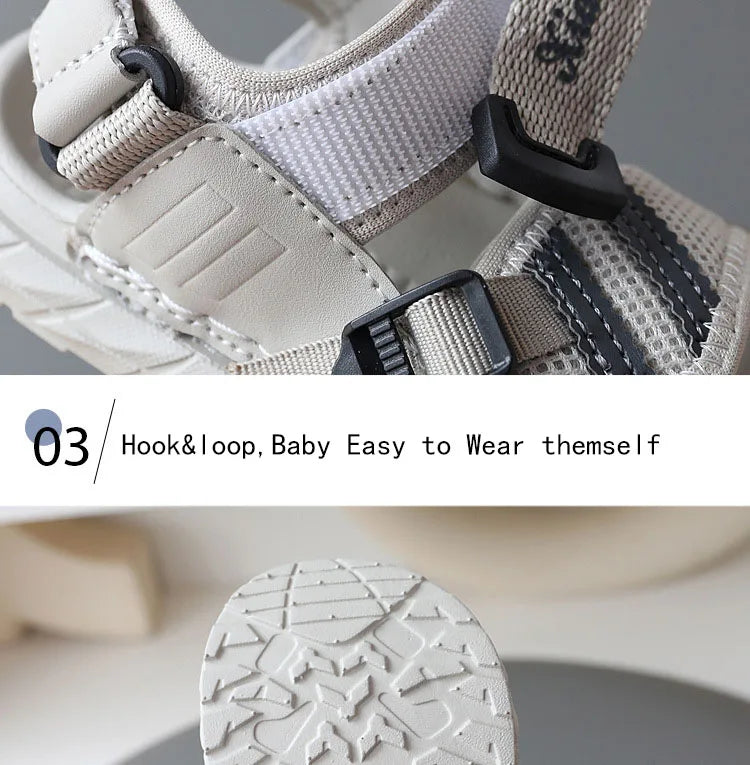 Girls Beach Sandals Summer Baby Sport Sandals Boys Net Cloth Kids Sneakers  Comfortable Canvas Water Shoes Kids
