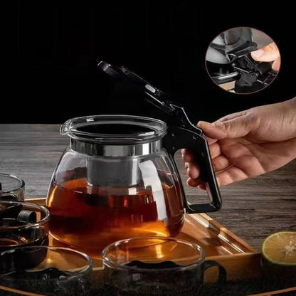 Glass Teapot with Tea Strainer Large Capacity Water Container Chinese Traditional Kung Fu Teaware Tea And Water Separation