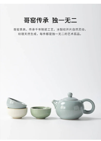 China-Chic Cultural and Creative Tea Set Gift Set Customized logo for business gift giving activities