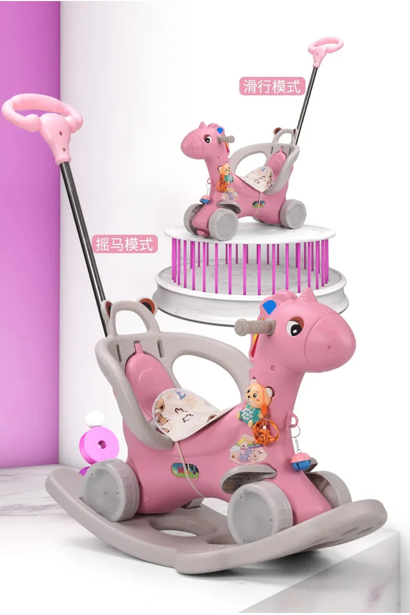 children rocking horse rocking horse dual-use baby  chair baby toy children horse ride on toys