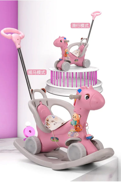 children rocking horse rocking horse dual-use baby  chair baby toy children horse ride on toys