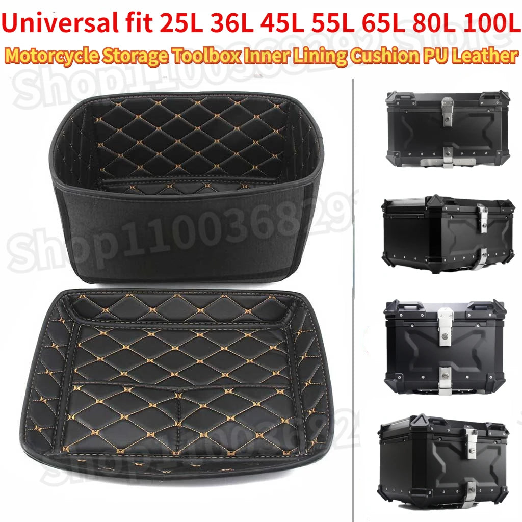 For 28L 36L 45L 55L 65L 80L 100L Aluminum Alloy Trunk Case Liner Luggage Box Inner Container Tail Case PU Leather Lining Bag