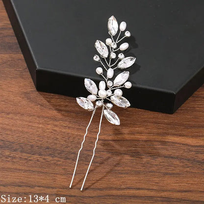 Hair Pins Hair Accessories For Women Wedding Accessories Hair Clips Jewelry Pearl Rhinestone Flower Hair Clip Pins Headpiece
