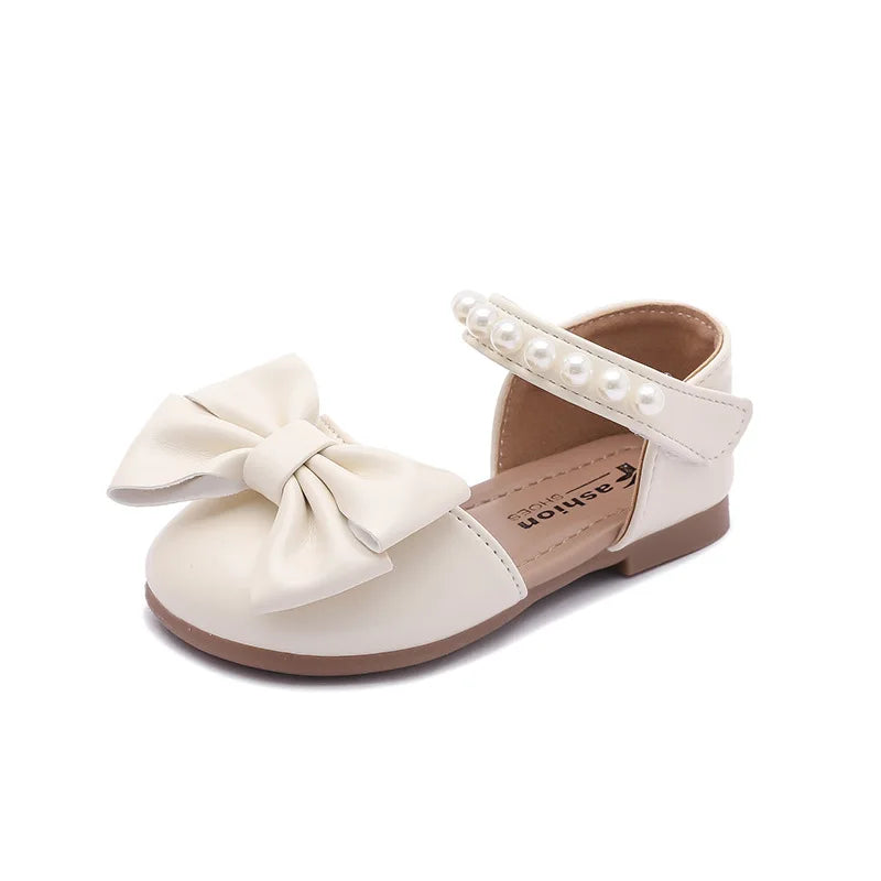 Girls' Sandals and Children's Princess Shoes 2026 Spring New Arrival for Girls Student Rhinestone Bow Performance Shoes