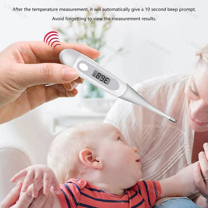Household Adults Children Thermometers for Fever Thermometer Electronic Soft Head Digital Oral Armpit Temperature Measurement