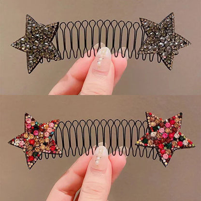 Camellia Hair Comb Invisible Bangs Hair Clip Tidy Artifact Hair pin Girls Hairpin Women Tools Fixed Inser Comb Hair Accessories