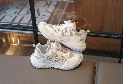 Fashionable Girls Sports Shoes Spring New Boys Shoe Soft Soled Kids Mesh Shoes Anti Slip Girl Casual Shoes Simple Child Shoe