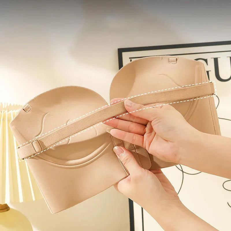 Women Sexy U-shaped Backless Front-closure Bra Ultra Hot Push-up Comfortable Non-slip Seamless Lingerie Top For Strapless Straps