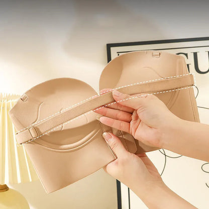 Women Sexy U-shaped Backless Front-closure Bra Ultra Hot Push-up Comfortable Non-slip Seamless Lingerie Top For Strapless Straps