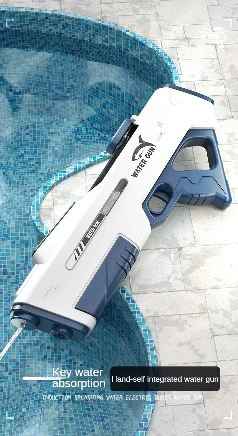 Summer Outdoor ToyChildren Automatic Water Absorption Electric Water Gun Toys Hand Self-integration High-pressure Watergun