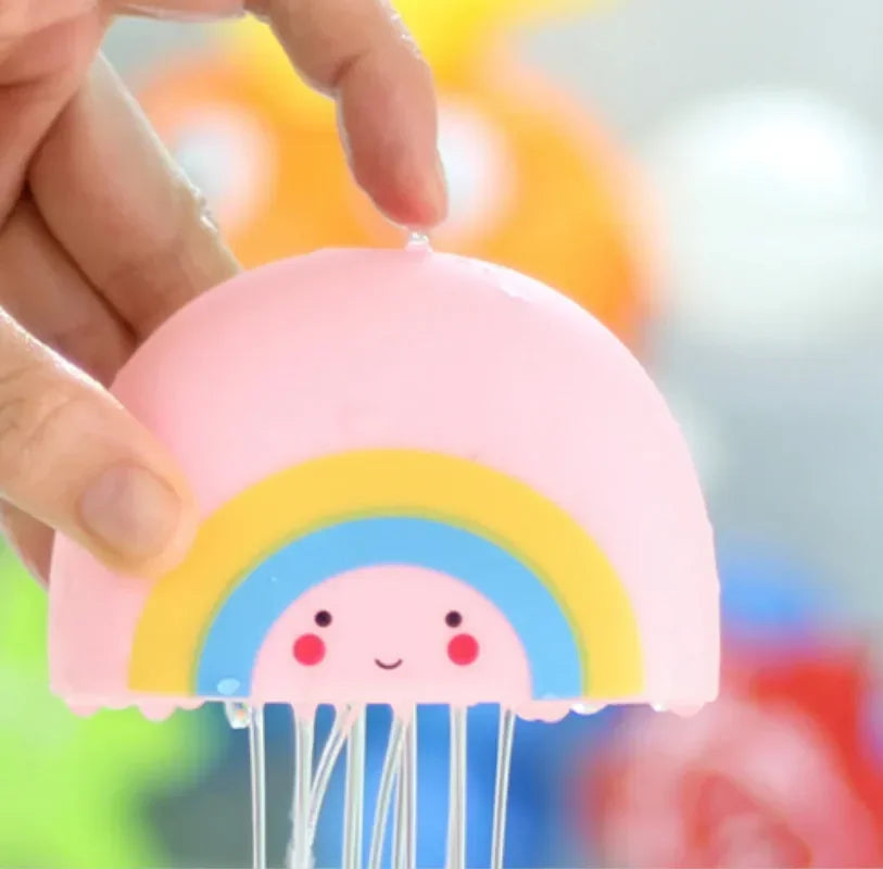 Baby Cloud Shower Bath Toy with spraying water feature for fun bath time and sensory play for babies and toddlers