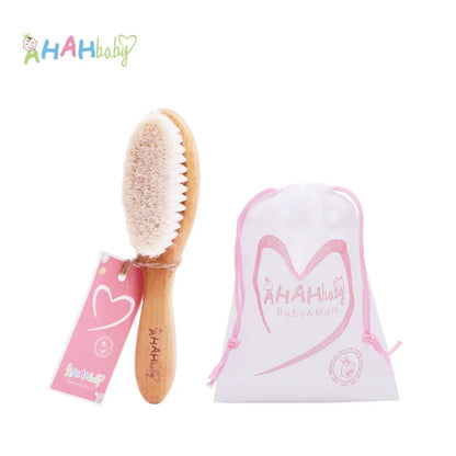 Baby Hair Brush for Hair Personalized Baby Brush Soft Goat Bristle Kids Hair Brush