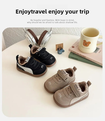 Comfortable Breathable Soft Bottom Children's Shoes for 1-4 Years Old Boys And Girls Autumn New Style Sports Trend Flat Shoes