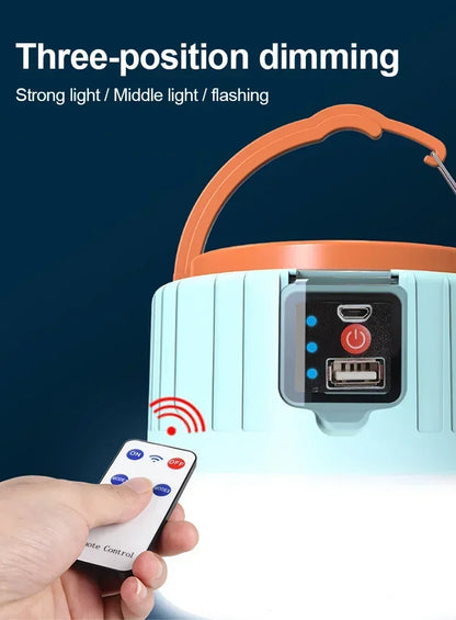 Portable Camping Light Power Bank LED Camping Lanterns Handheld Waterproof Outdoor Tent Light Rechargeable Floodlight Flashlight