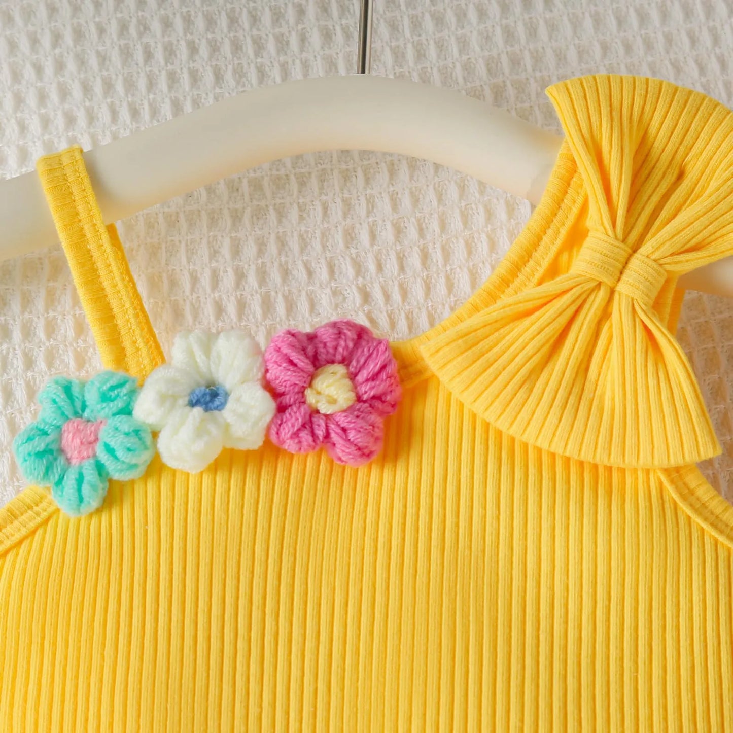 Small Fresh Jeans Skirts Sets Cute Baby Girl Comfortable And Breathable Set Cute Flower Embroidery Short Sleeve Skirt Two Piece