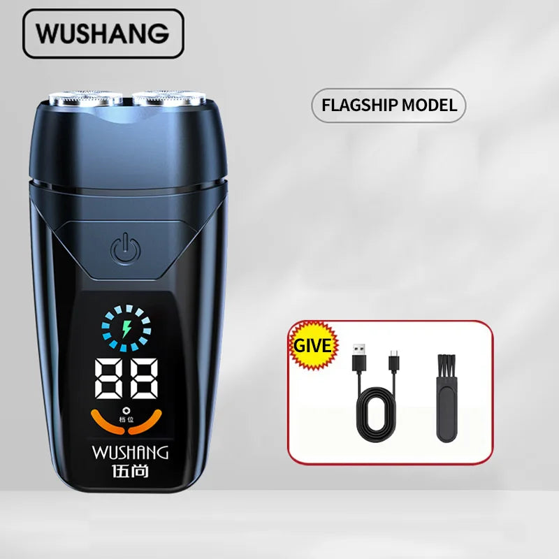 New electric dual head electric display shaver with variable speed and dual speed intelligent digital display beard trimmer