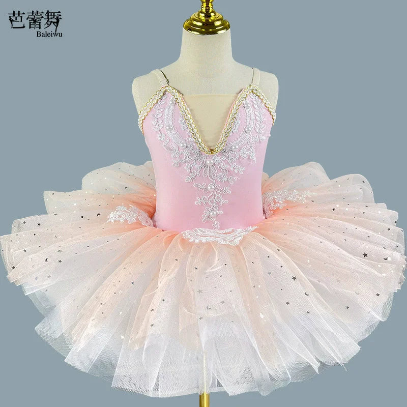 Summer Party Girls Dresses Kids Clothes Vestidos Princess Outfit Girl Dress Tutu Stage Ballet Leotards Dance Costumes Ballerine