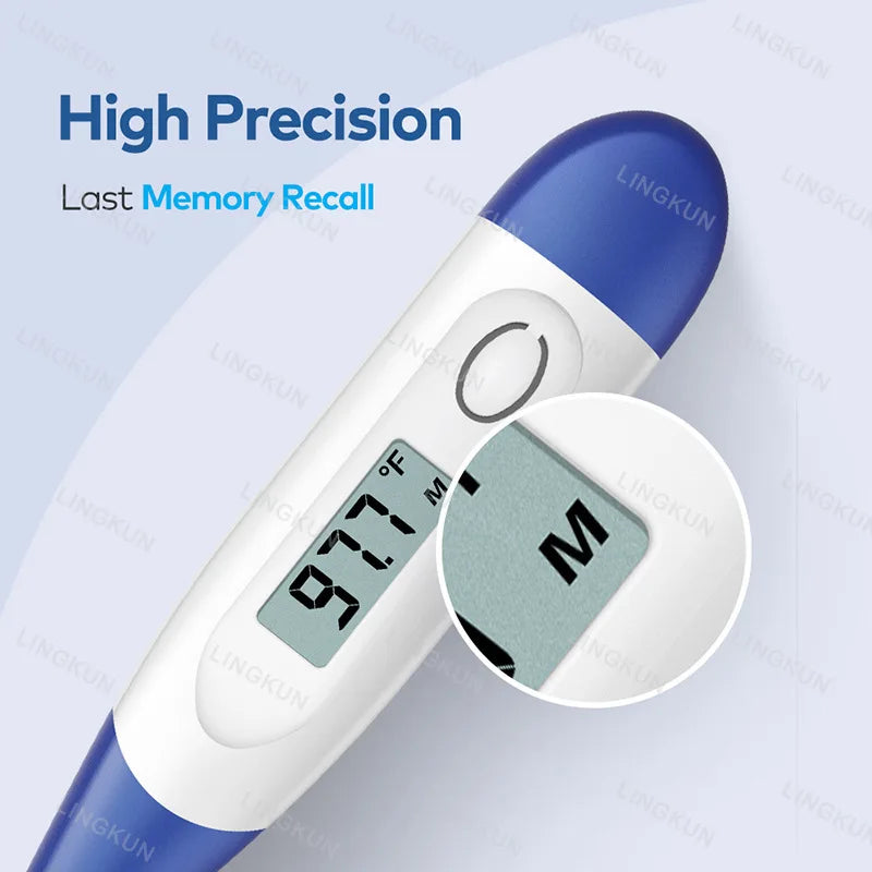 Household Adults Children Thermometers for Fever Thermometer Electronic Soft Head Digital Oral Armpit Temperature Measurement