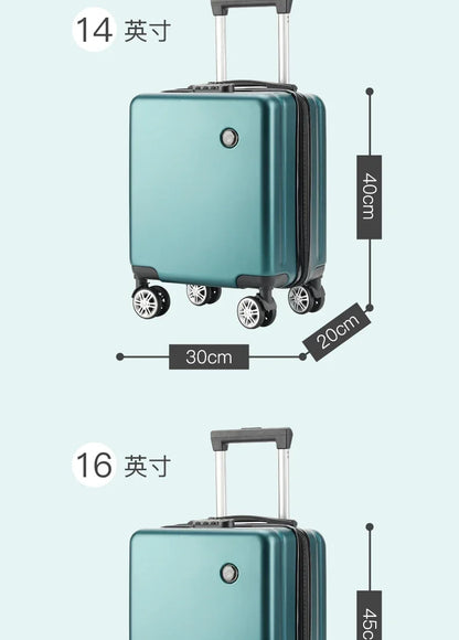 14 Inch Small Luggage Compartment 20*30*40 Cm Spring and Autumn Air Travel Boarding Password Box Travel Suitcase