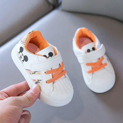 Children's White Shoes Spring and Autumn Kid's Sports Shoes Anti slip Lightweight Boys Board Shoes Soft Sole Baby Casual Shoes
