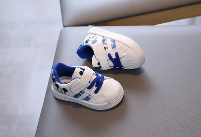 Spring And Autumn New Baby Walking Shoes Soft Soled Board Shoes Children's Sports Shoes Single Shoes Casual White Shoes