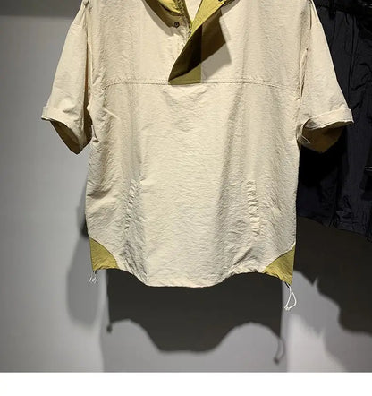 Faionable Color Blo Men's T-irt Casual Lightweight ort Sve Hoodie Polyester Fiber Spring Summer Trendy Workwear (Available)