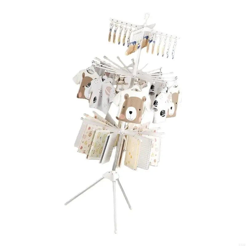 Large Capacity Untarnished and PRESENTATION 3 Rank Collapsing Drying Rack Highlighting Disks for Portability and Pliable KXRE