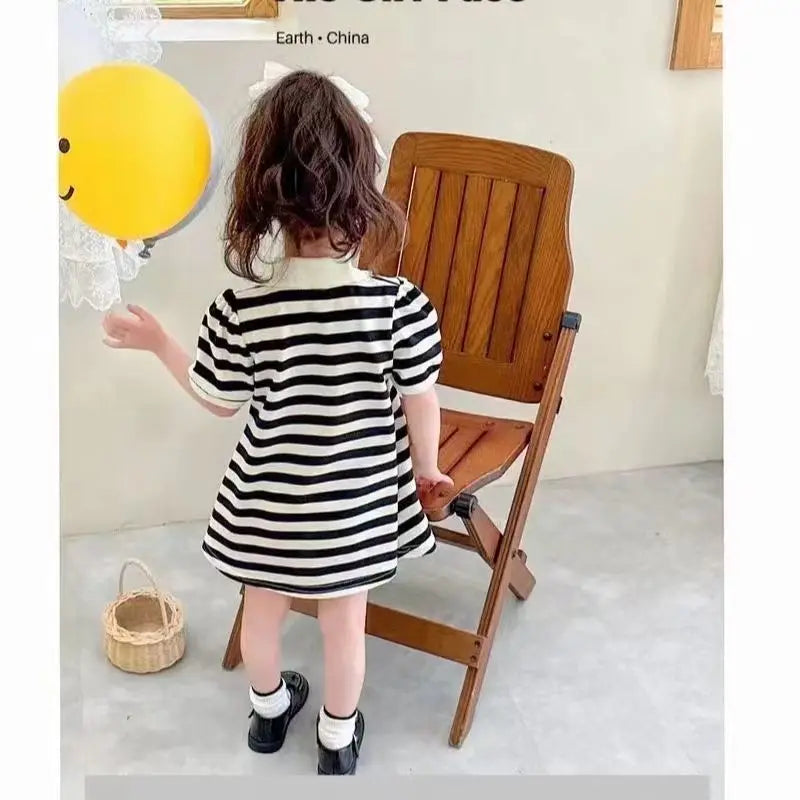 Girls Casual Dresses Girls' Summer Princess Dress - Short Sleeve Skirted Sundress, Cute Casual & Party Wear