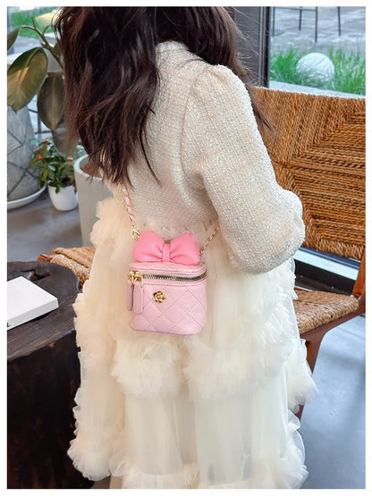 Children Bag New Girl Crossbody Bags Fashion Chain Bags Bow Shoulder Bags Versatile Girl Bag Sweet Princess Bag mochila infantil