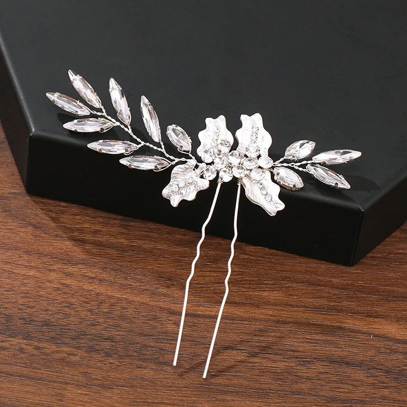 Hair Pins Hair Accessories For Women Wedding Accessories Hair Clips Jewelry Pearl Rhinestone Flower Hair Clip Pins Headpiece