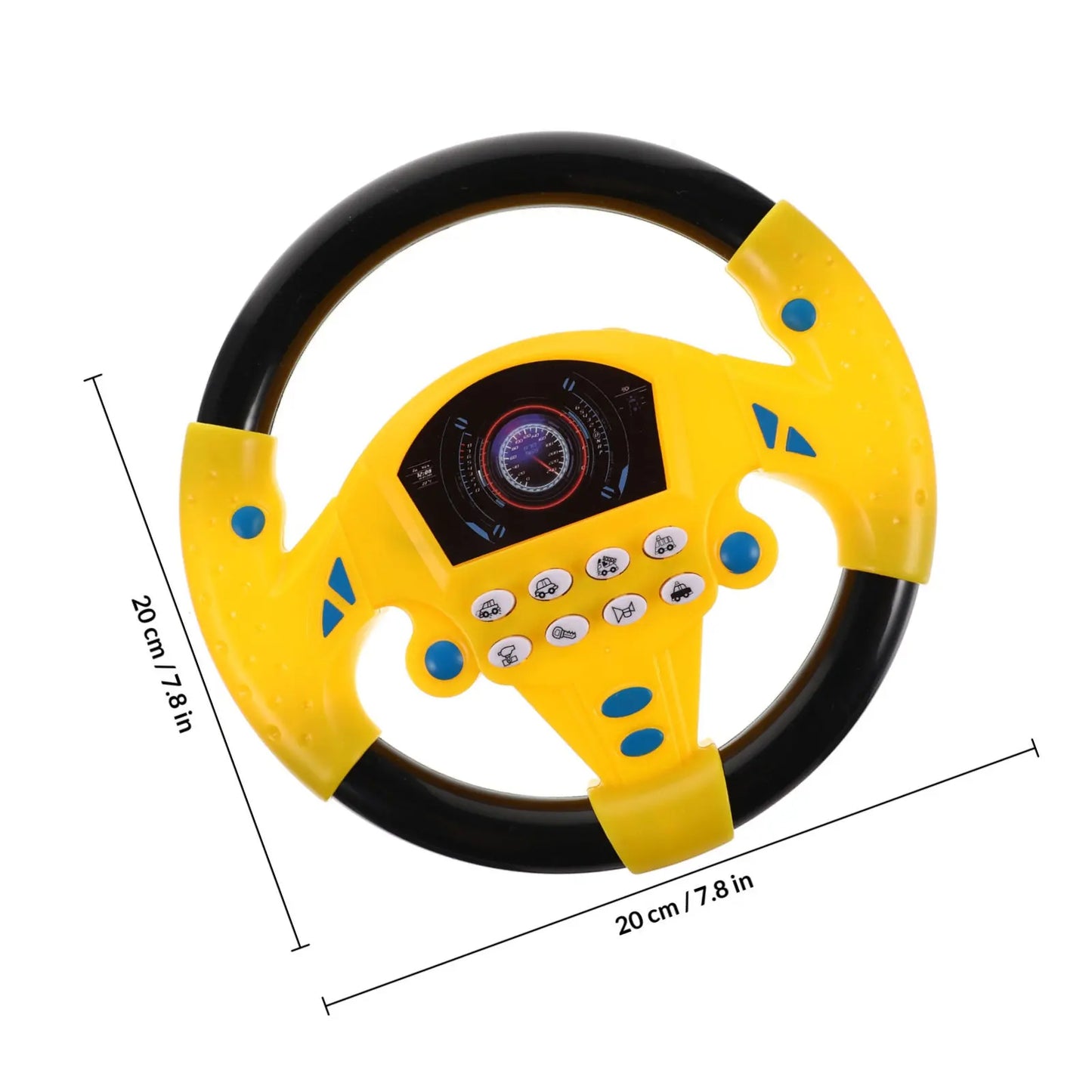 Premium Simulation Steering Wheel Early Educational Driving Plaything for Toddlers Brain Development Auditory Stimulation