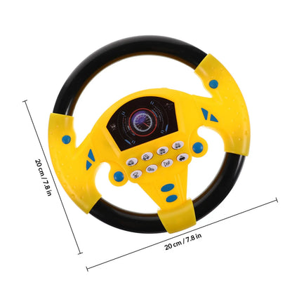 Premium Simulation Steering Wheel Early Educational Driving Plaything for Toddlers Brain Development Auditory Stimulation