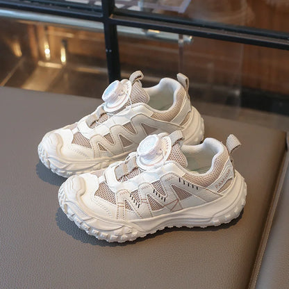 Fashionable Girls Sports Shoes Spring New Boys Shoe Soft Soled Kids Mesh Shoes Anti Slip Girl Casual Shoes Simple Child Shoe