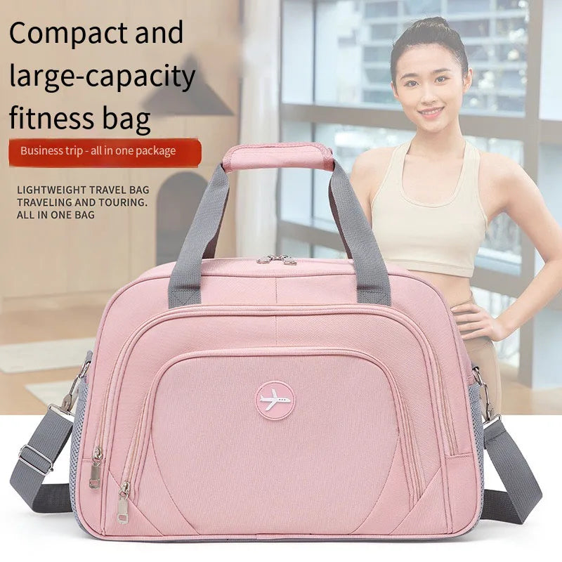 Large-Capacity Travel Bag, Short-Distance Business Trip Tote Bag, Wet and Dry Separation Fitness Bag, Lightweight Waterproof Luggage Bag, Unisex Sports Bag
