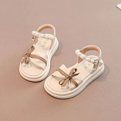 Girls' Shoes Children's Princess Sandals 2025 New Summer Summer Baby Soft Soled Ocean Beach Big Children's Sandals