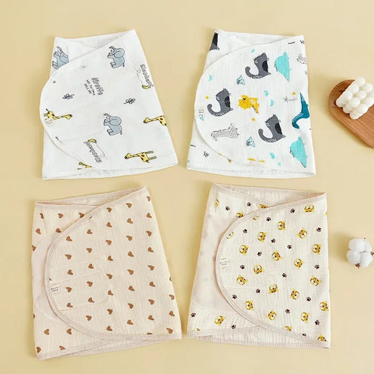 New Baby Swaddle Blanket 0-6 Months Strap Protect Belly Baby Sleeping Blanket Wrap for Newborn