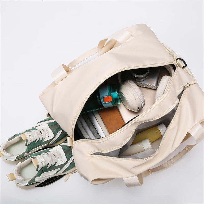 Large capacity leisure travel bag, short distance business travel handbag, lightweight and simple luggage bag, fitness bag