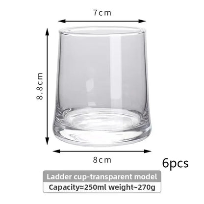INS-style glass cups,colored trapezoidal couple's household whiskey glasses, bar and hotel mouthwash cups, beer mugs, water cups