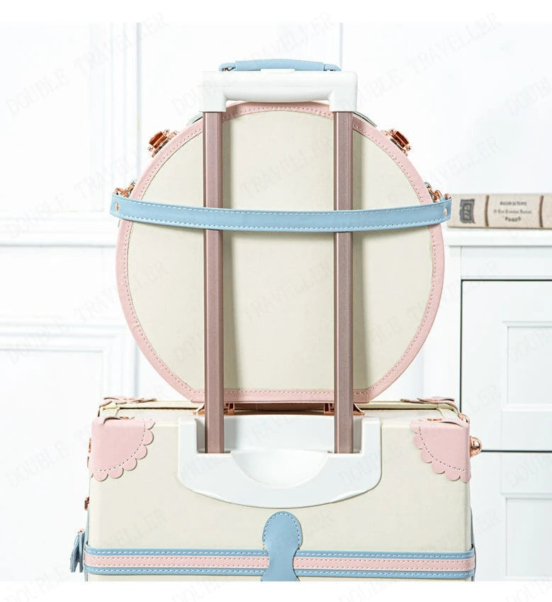 13 inch Vintage carrying case Portable Hand luggage Travel suitcase woman makeup lightweight luggage travel bag Carry on Luggage