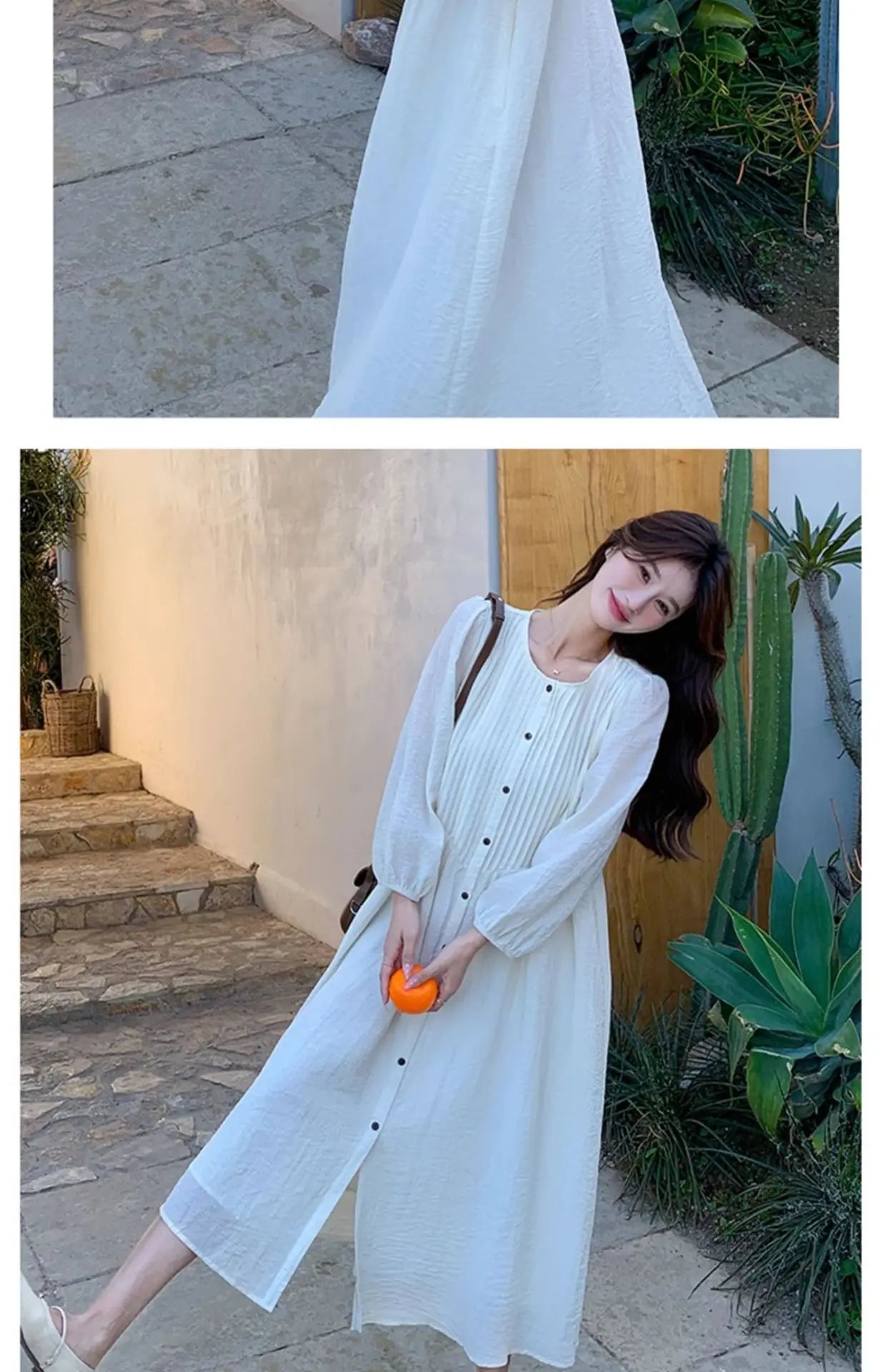 French White Dress for Women in Early Spring New Style Gentle Style Literary Retro Fairy Skirt