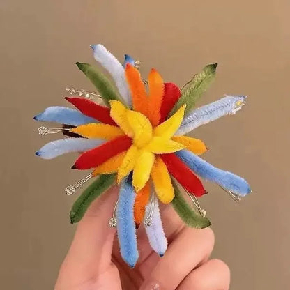 Twist Bar Fire Works Hair Clip Women Fashion Spring Festival Eve Atmosphere Photography Props New Year Hairpin Hair Accessory